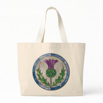 Glass Thistle Canvas Bag
