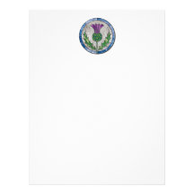 Glass Thistle Customized Letterhead