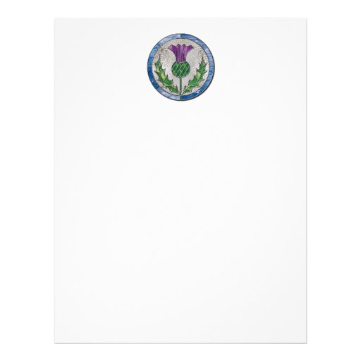 Glass Thistle Customized Letterhead