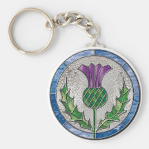 Glass Thistle Keychain