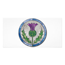 Glass Thistle Photo Card Template