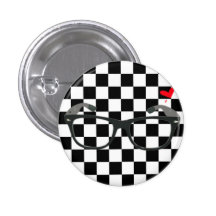 Glasses Pinback Button