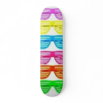 glasses skateboard deck