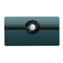 glassflower green shipping labels