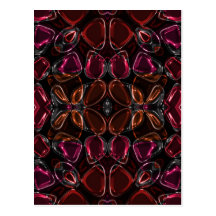 Glassy Flower Beads Postcards