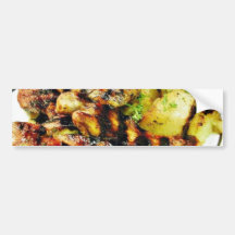 Glazed Chicken Food Bumper Sticker