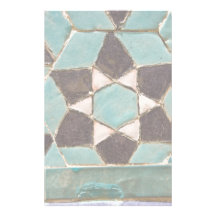 Glazed Tile Mosaic Stationery Design