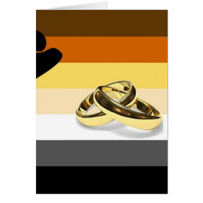 GLBT Bear Pride Marriage Card by markthaler