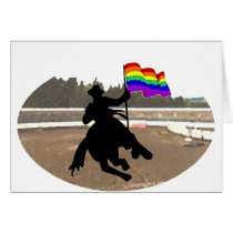 GLBT Cowboy Pride Greeting Cards