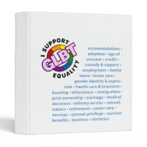 GLBT Equality Light Avery Binder binders