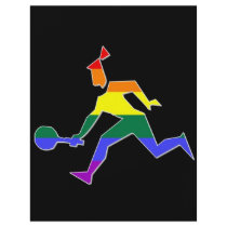 GLBT Female Tennis Pro Flyer Design