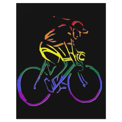 GLBT Pride Bicyclist Flyer Design by markthaler