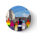 GLBT Pride People in the Castro #2 Pin