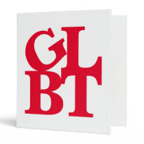 GLBT Red Pop Avery Binder binders