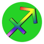 GLBT Sagittarius Stickers