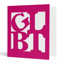 GLBT White Pop Avery Binder binders