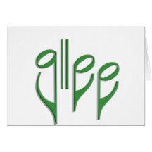 glee club greeting card
