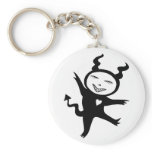 Gleeful Black Monster Keychain
