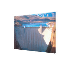 Glen Canyon Dam on the Colorado River at Page, Stretched Canvas Prints