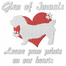 Glen of Imaals Leave Paw Prints