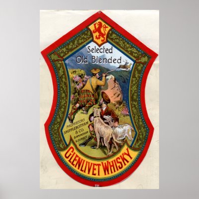 Glenlivet Whisky label,1897 Posters by pixidapps