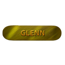 glenn gold custom skateboard deck
