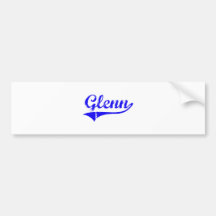 Glenn Surname Classic Style Bumper Stickers