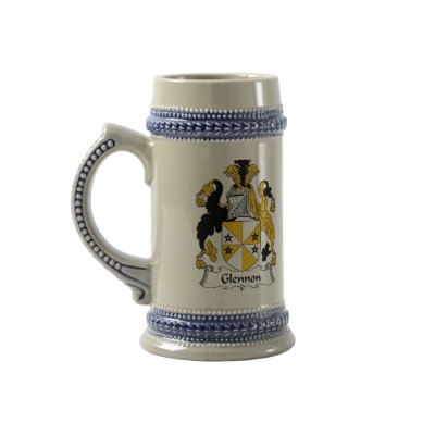 Glennon Coat of Arms Stein - Family Crest Mugs by Coat_of_Arms_Steins
