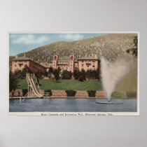 Glenwood Springs, CO - View of Hotel CO & Pool Posters