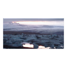 Gletscherlagune Island Photo Greeting Card
