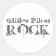 Glider Pilots Rock Stickers