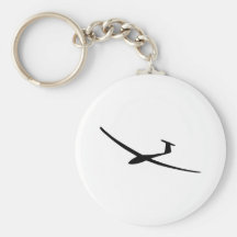 glider sailplane keychain