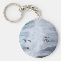 Gliding Over Beach Keychain