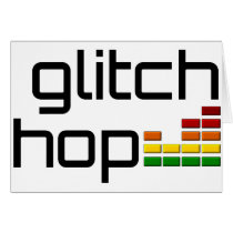 Glitch Hop with Volume Equalizer Greeting Card