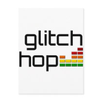 Glitch Hop with Volume Equalizer Post Cards