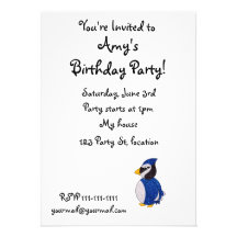 Glitter blue jay custom invites