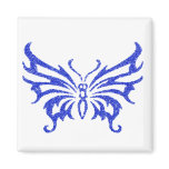 Glitter Butterfly 2 Refrigerator Magnet