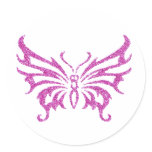 Glitter Butterfly Sticker