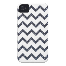 Glitter Chevron Pattern iPhone 4 Case