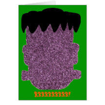Glitter Frankenstein Card
