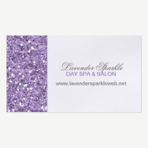 Glitter Glamour Sparkle Lavender Business Card business cards