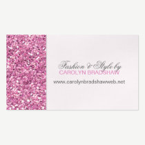 Glitter Glamour Sparkle Pink Business Card business cards