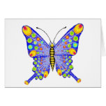 Glitter look butterfly greeting cards