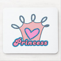 Glitter Princess Design Mouse Pad