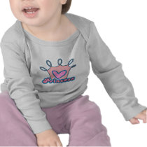 Glitter Princess Design Tee Shirts