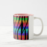 Glitter Rainbow zebra stripes Coffee Mug
