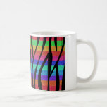 Glitter Rainbow zebra stripes Mugs