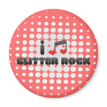 Glitter Rock fan Magnet