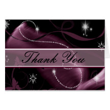 Glitter Sparks  Thank You Card