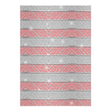 Glitter Striped Zig Zag Custom Invites